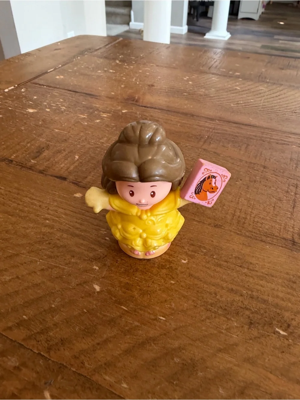 Fisher Price Little People Belle with Phillipe book as is